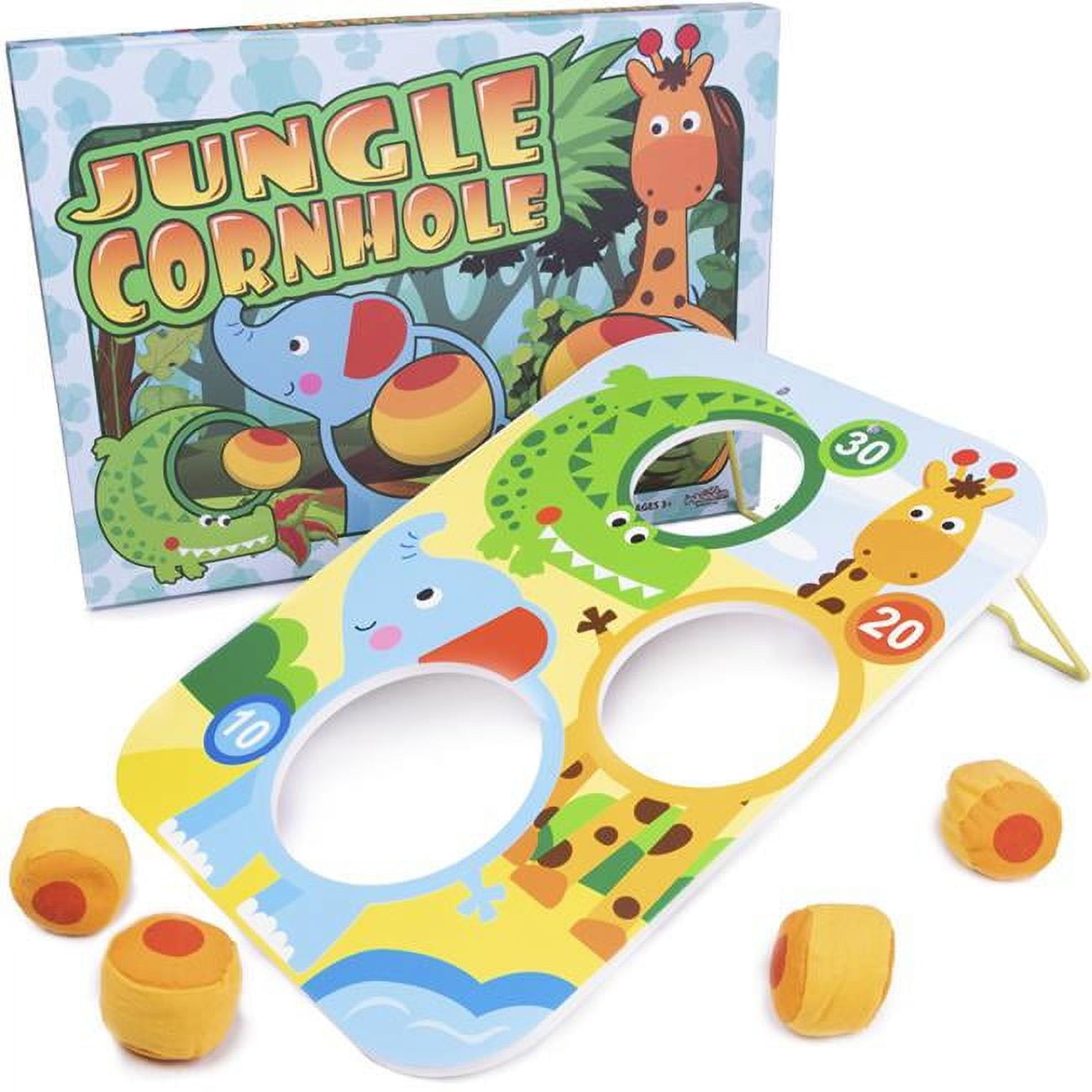 Picture of Brybelly TCDG-088 Jungle Cornhole Bag Game