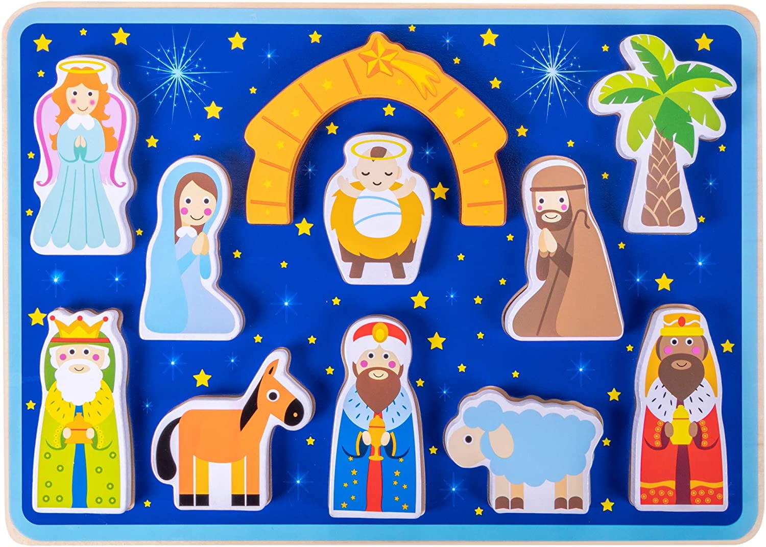 Picture of Brybelly TREL-007 Piece on Earth Nativity Childrens Puzzle