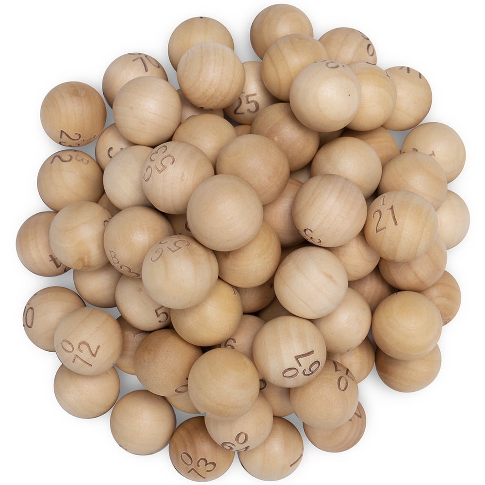 Picture of Brybelly GBIN-1001 0.87 in. Wooden Bingo Balls