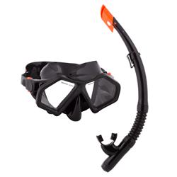 Picture of Brybelly SSWI-402 Semi-Dry Diving & Snorkel Set&#44; Stealth - Adult