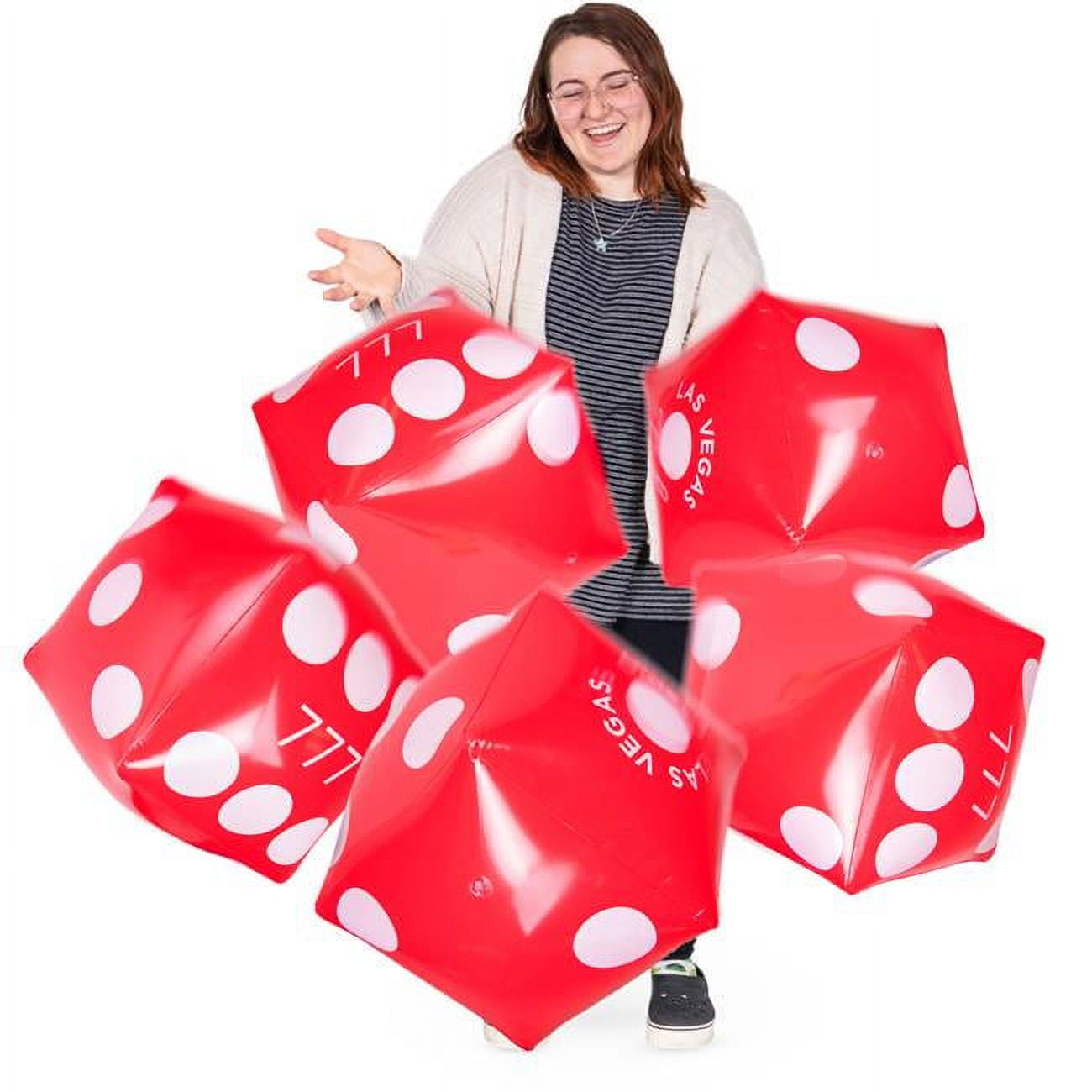 Picture of Brybelly GCAS-002 10985 cu. in. Inflatable Casino Dice - Pack of 5