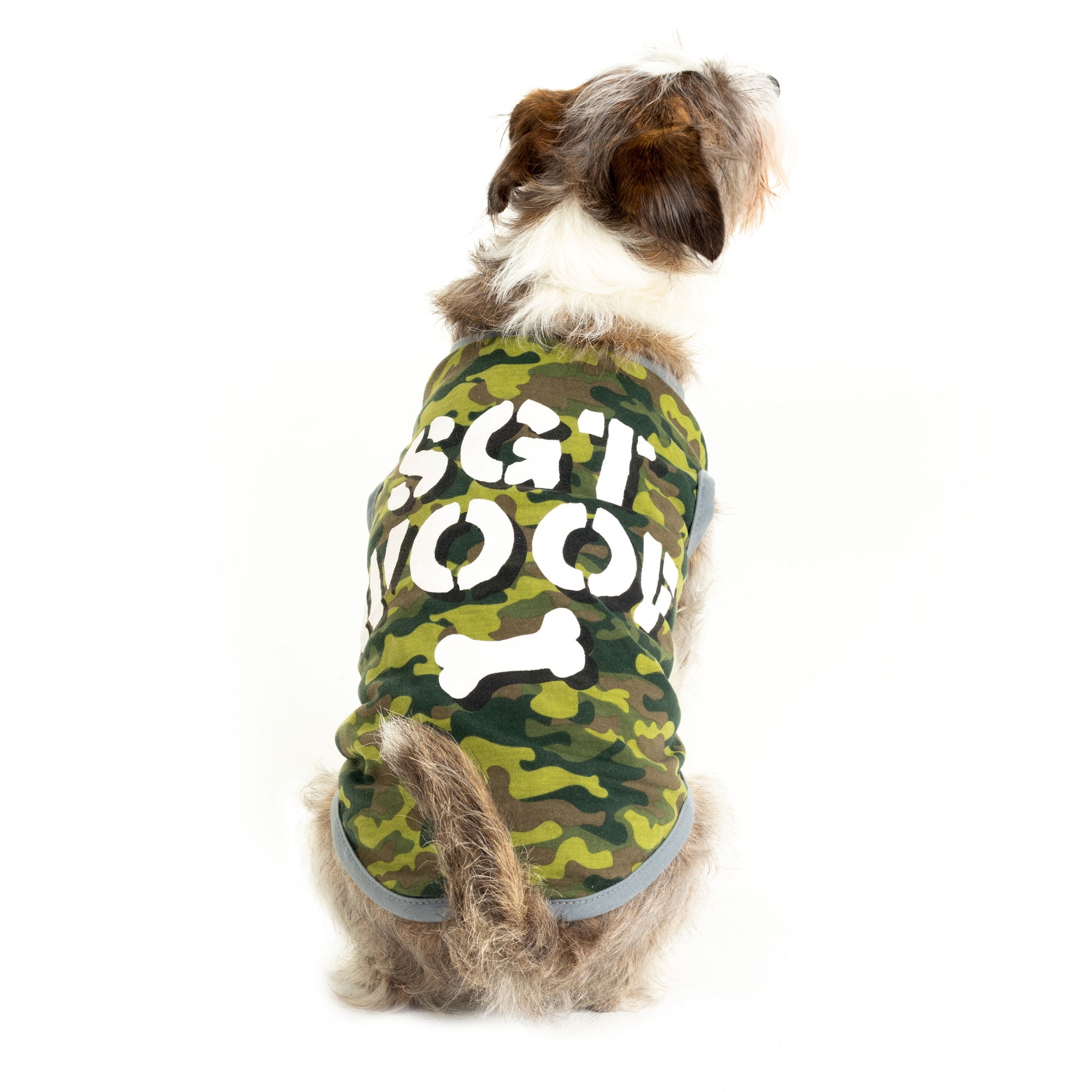 Picture of Brybelly MCOS-601L Camouflage Dog Costume&#44; Large