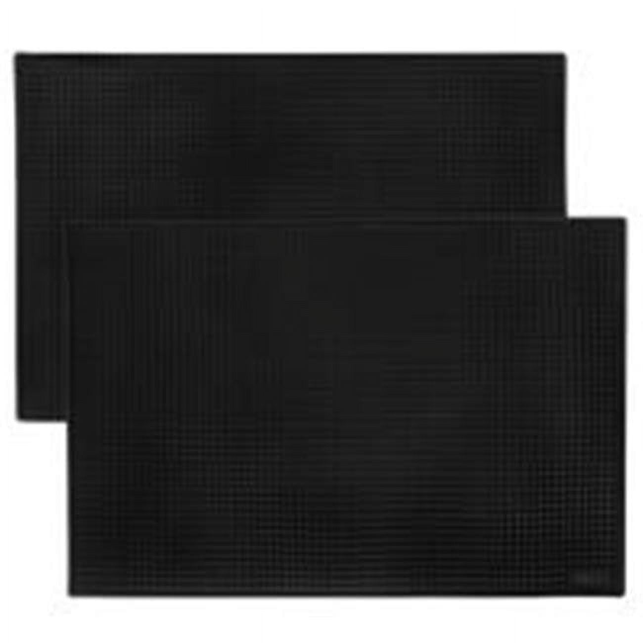 Picture of Brybelly BBAR-011 18 x 12 in. Bar Mats&#44; Black - Pack of 2