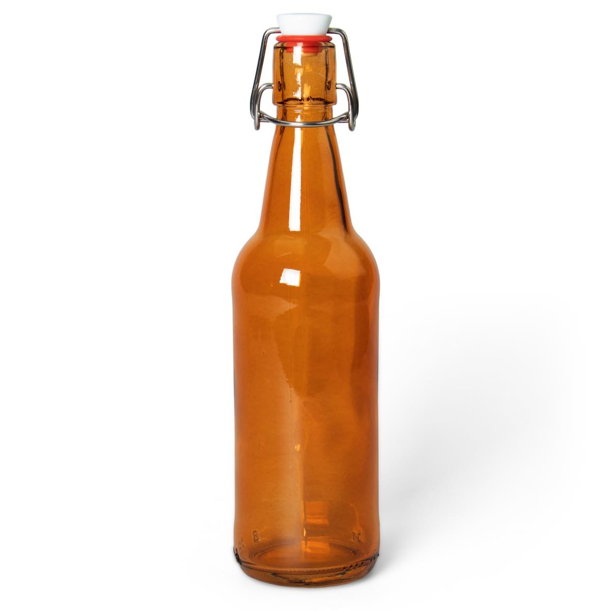 Picture of Brybelly KBOT-008 16.9 oz Amber Glass Bottles
