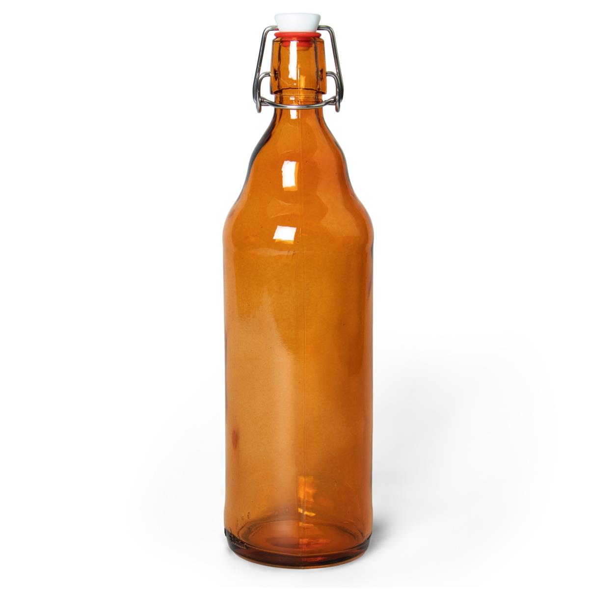 Picture of Brybelly KBOT-009 33 oz Amber Glass Bottles