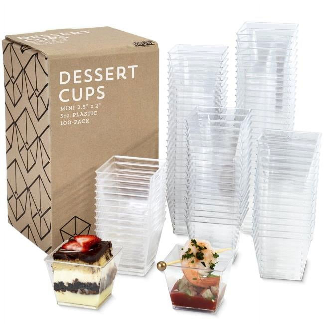 Picture of Brybelly KDCT-102 3 oz Mini Dessert Cups&#44; Pack of 100
