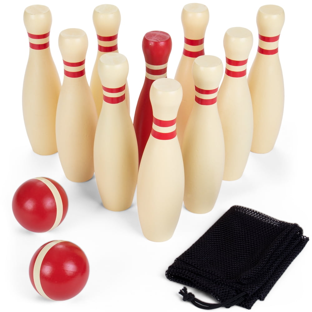 Picture of Brybelly SOUT-506 Wooden Lawn Bowling Set