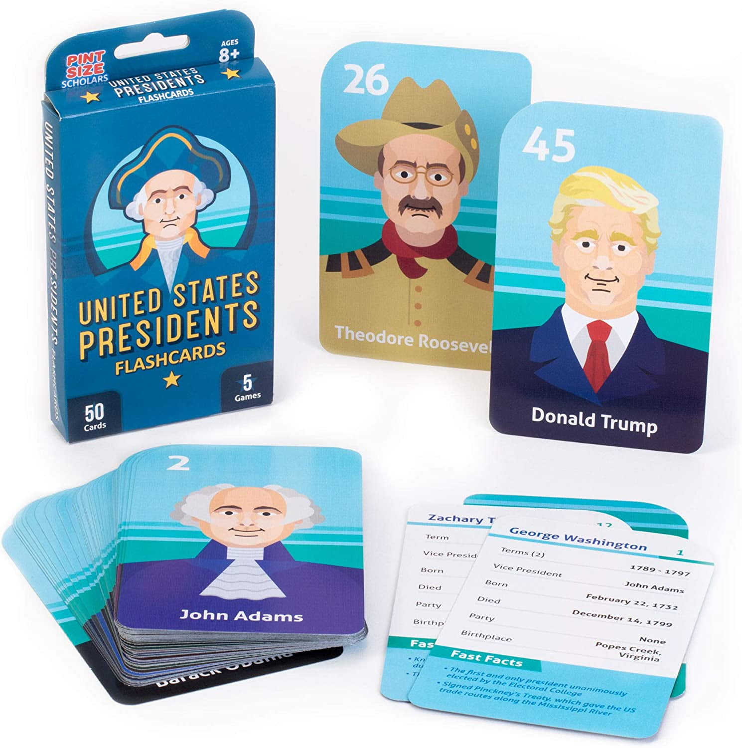 Picture of Brybelly EFLC-301 Presidents Flashcards Set
