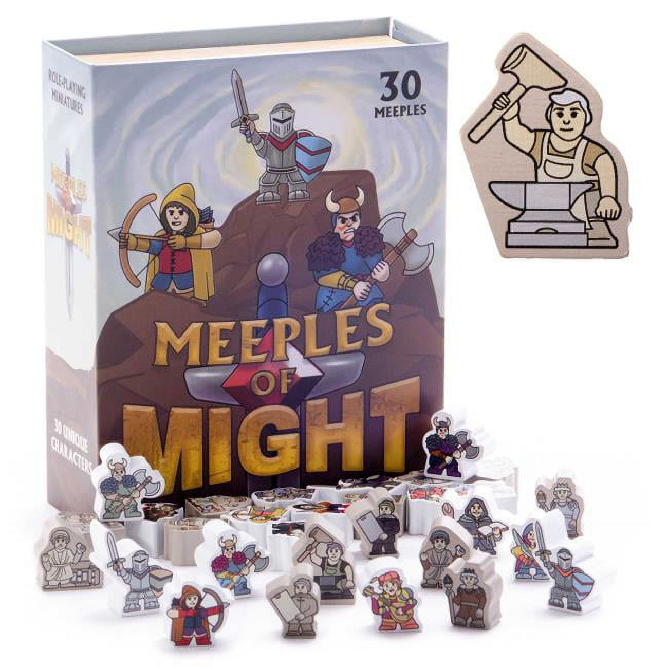 Picture of Brybelly GRPG-161 Meeples of Might Board Game