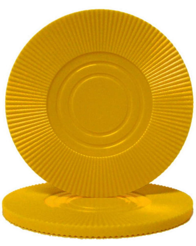 Picture of Brybelly CPRAD-Yellow-25 Interlocking Radial Chip&#44; Yellow - Pack of 25