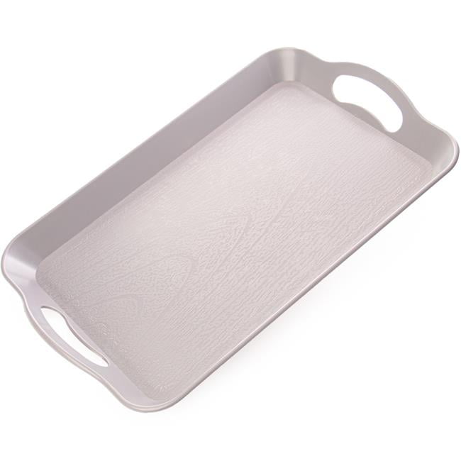 Picture of Brybelly KCAF-404 Textured Cafeteria Tray with Handles, Gray - Small