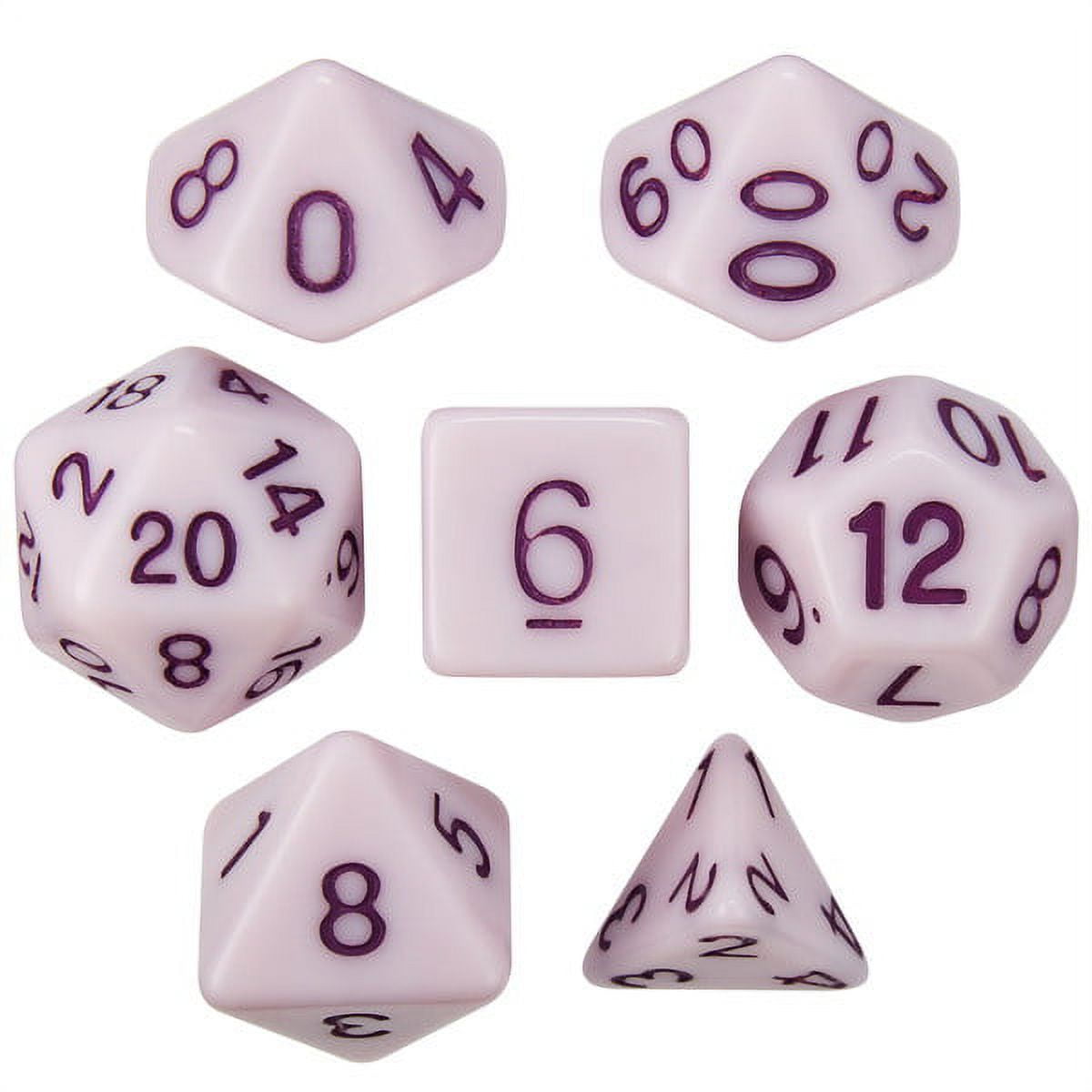 Picture of Brybelly GDIC-1175 Nightshade Extract Dice&#44; Solid Purple & Purple - Set of 7