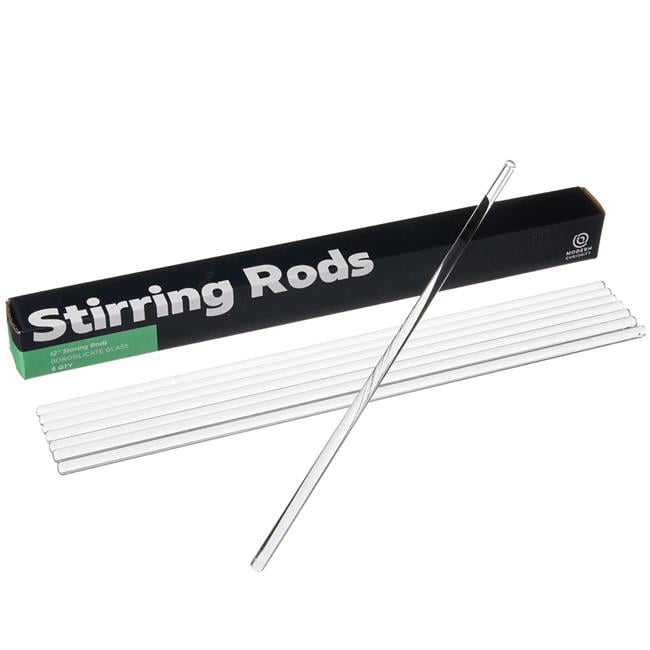Picture of Brybelly IBKR-111 12 in. Glass Stirring Rods - Pack of 8
