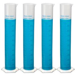 Picture of Brybelly ICYL-009 1000 ml Polypropylene Plastic Graduated Cylinders - Pack of 4