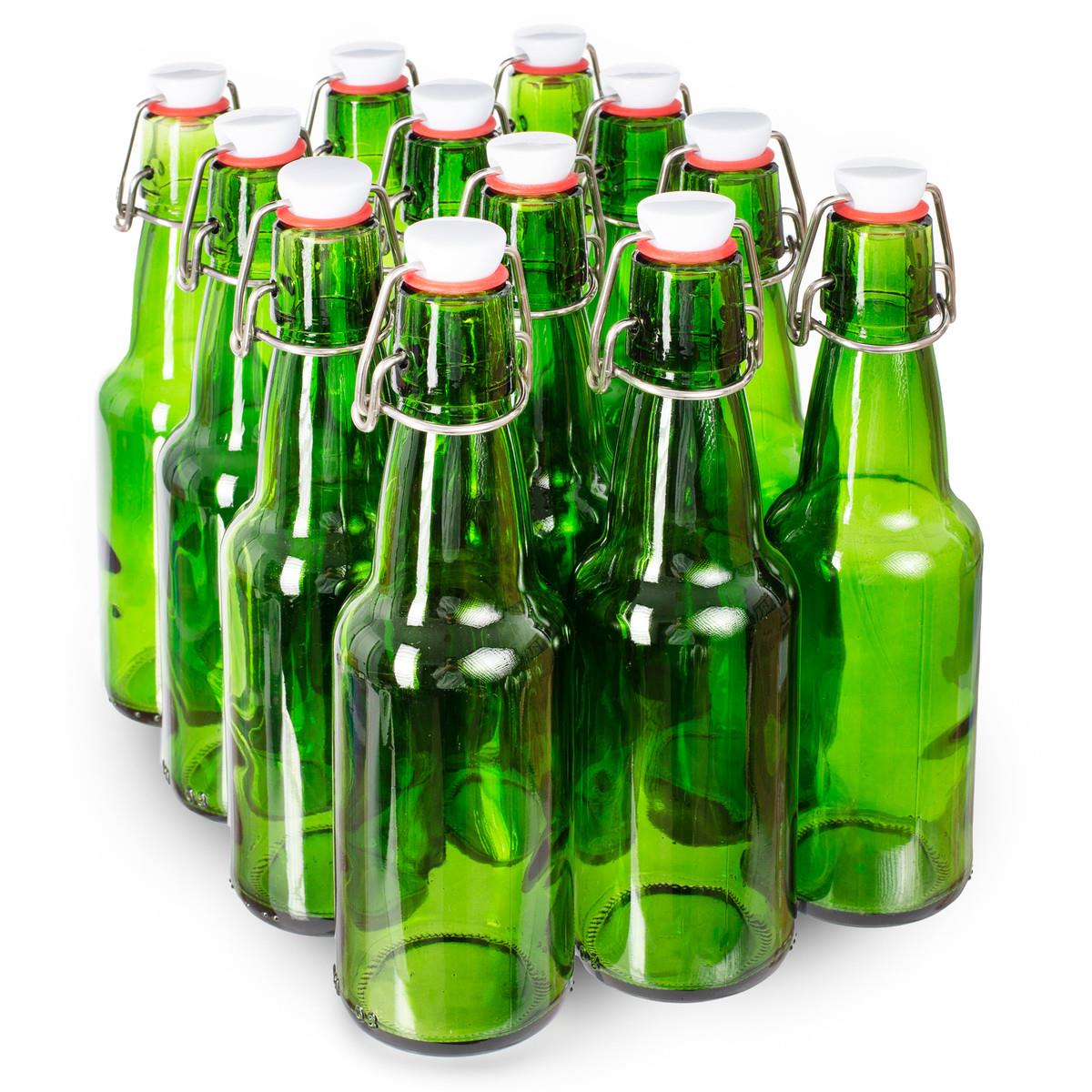 Picture of Brybelly KBOT-113 330 ml Grolsch Bottle, Green - Pack of 12