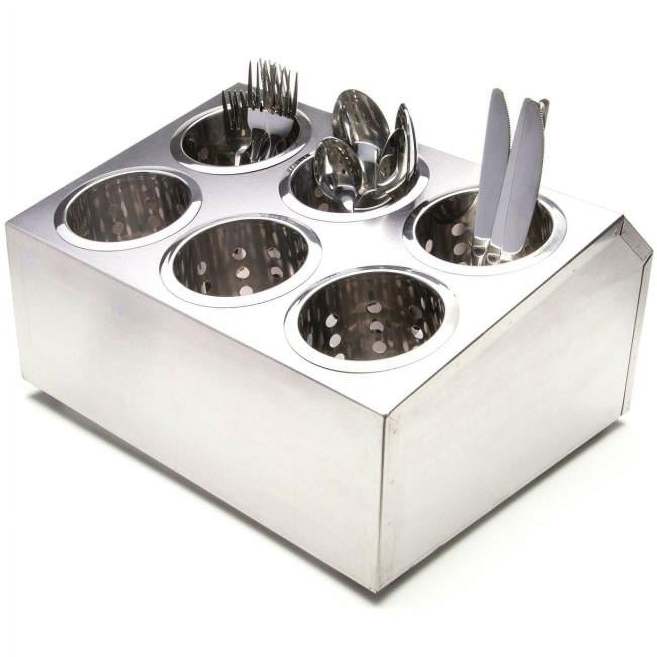 Picture of Brybelly KTBL-407 6-Compartment Industrial Utensil Holder
