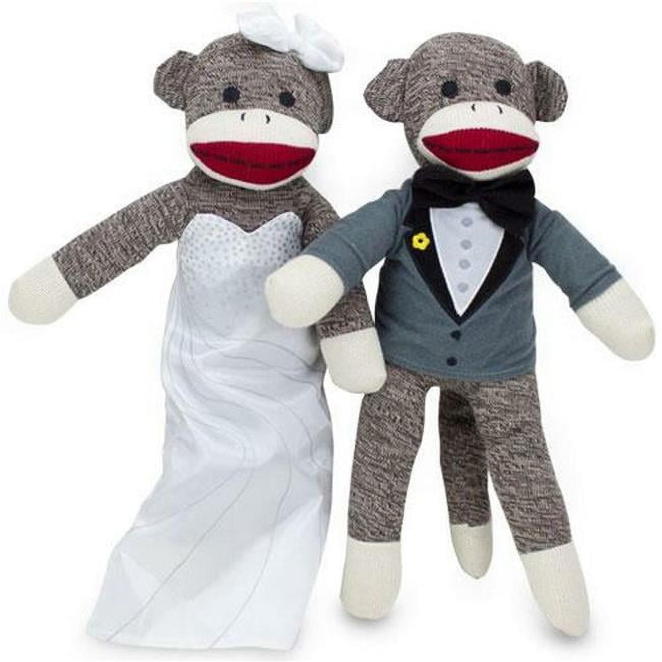 Picture of Brybelly TSMF-303.304-X Sock Monkey Family Bride & Groom