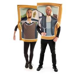Picture of Brybelly MCOS-1136 American Gothic Painting Couples Costume