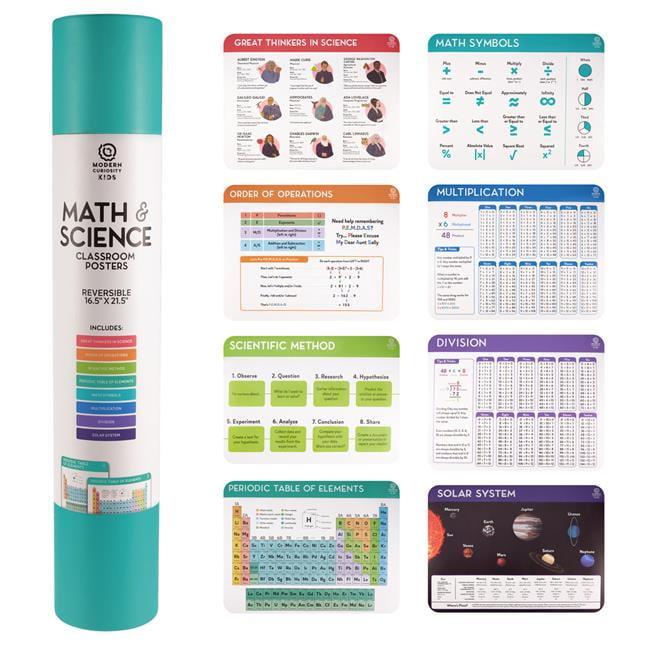 Picture of Brybelly ESUP-105 Reversible Math & Science Poster - Pack of 8