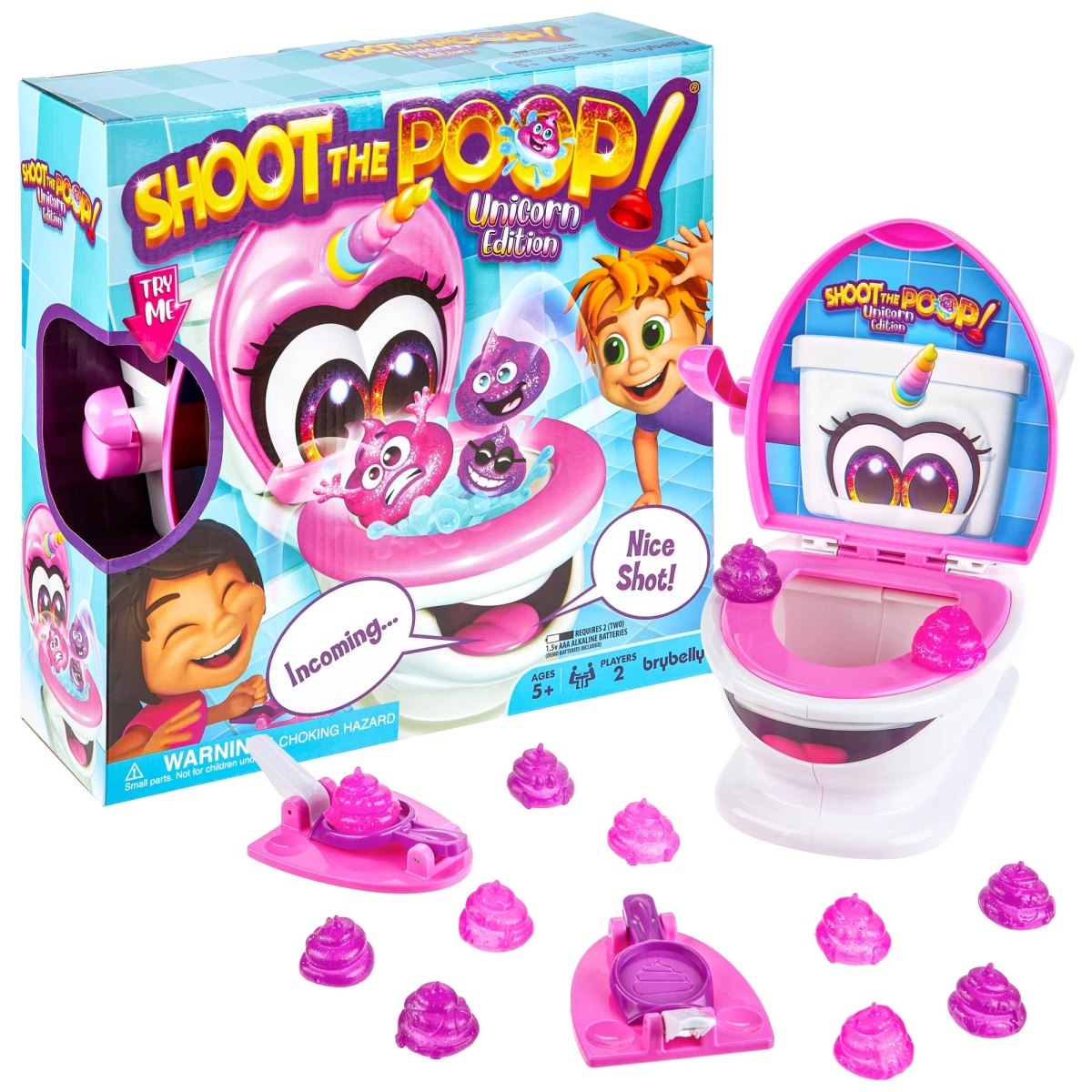 BRY010609U Shoot the Poop Unicorn Edition