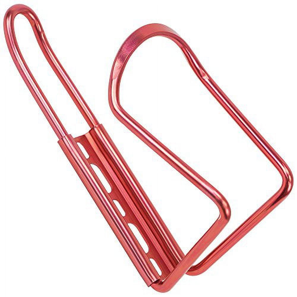 Picture of Brybelly SBIK-004 Anodized Aluminum Bicycle Bottle Cage&#44; Red