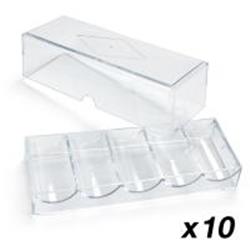 Picture of Brybelly Holdings GPCA-002-10 Acrylic Chip Tray with Lid - Pack of 10