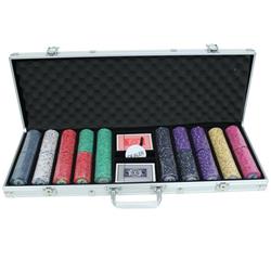 Picture of Brybelly Holdings CSSC-300AL 300 Cent Standard Breakout Scroll Poker Chip Set Aluminum Case