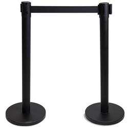 Picture of Brybelly MSTN-001 3 ft. Stanchion with 6.25 ft. Retractable Belt by Pudgy&#44; Black