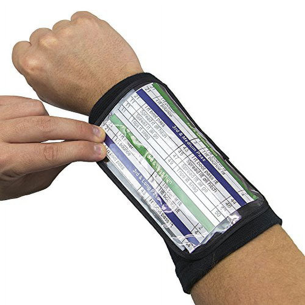 Picture of Brybelly SFOO-703 6.5 in. Quarterback Playbook Wristband - Large