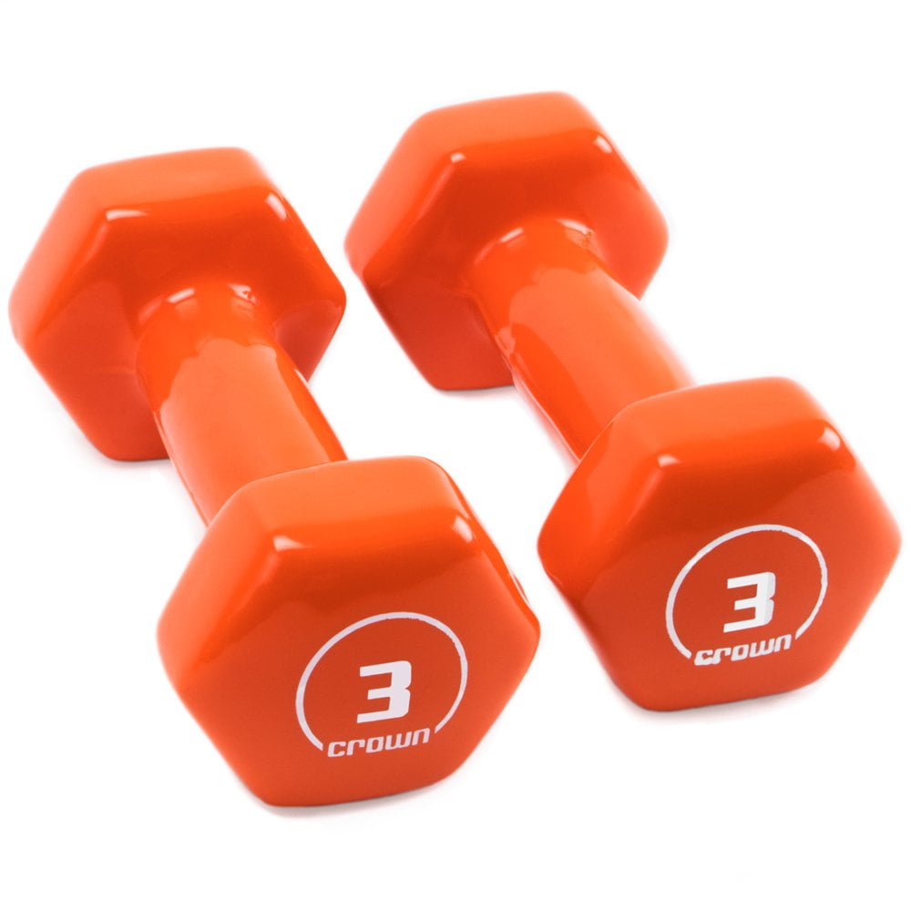 Picture of Brybelly SWGT-803 3 lbs Vinyl Hex Hand Weights