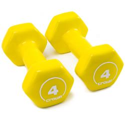 Picture of Brybelly SWGT-804 4 lbs Vinyl Hex Hand Weights