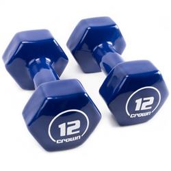 Picture of Brybelly SWGT-808 12 lbs Vinyl Hex Hand Weights