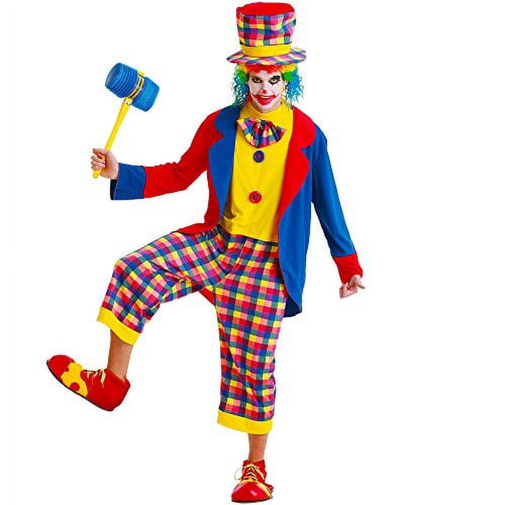 Picture of Brybelly MCOS-112XL Creepy Clown Adult Costume - Extra Large