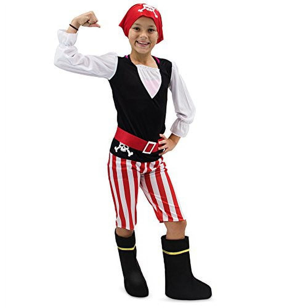 Picture of Brybelly MCOS-413YM Pretty Pirate Childrens Costume&#44; Age 5-6