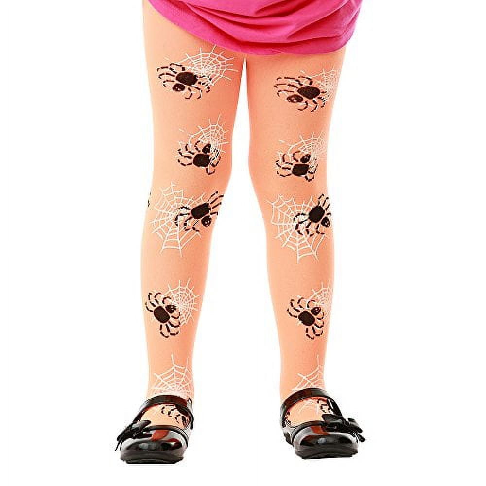 Picture of Brybelly MCOS-206L Orange Spider Costume Tights, Large