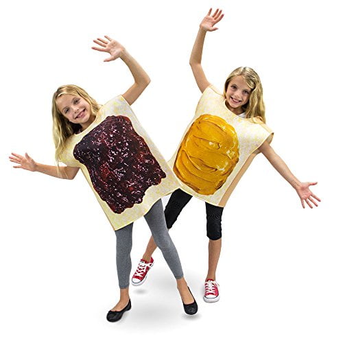 Picture of Brybelly MCOS-424YL Peanut Butter & Jelly Childrens Costume, Size 7-9