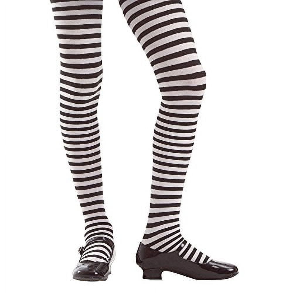 Picture of Brybelly MCOS-207M Striped Costume Tights&#44; Medium