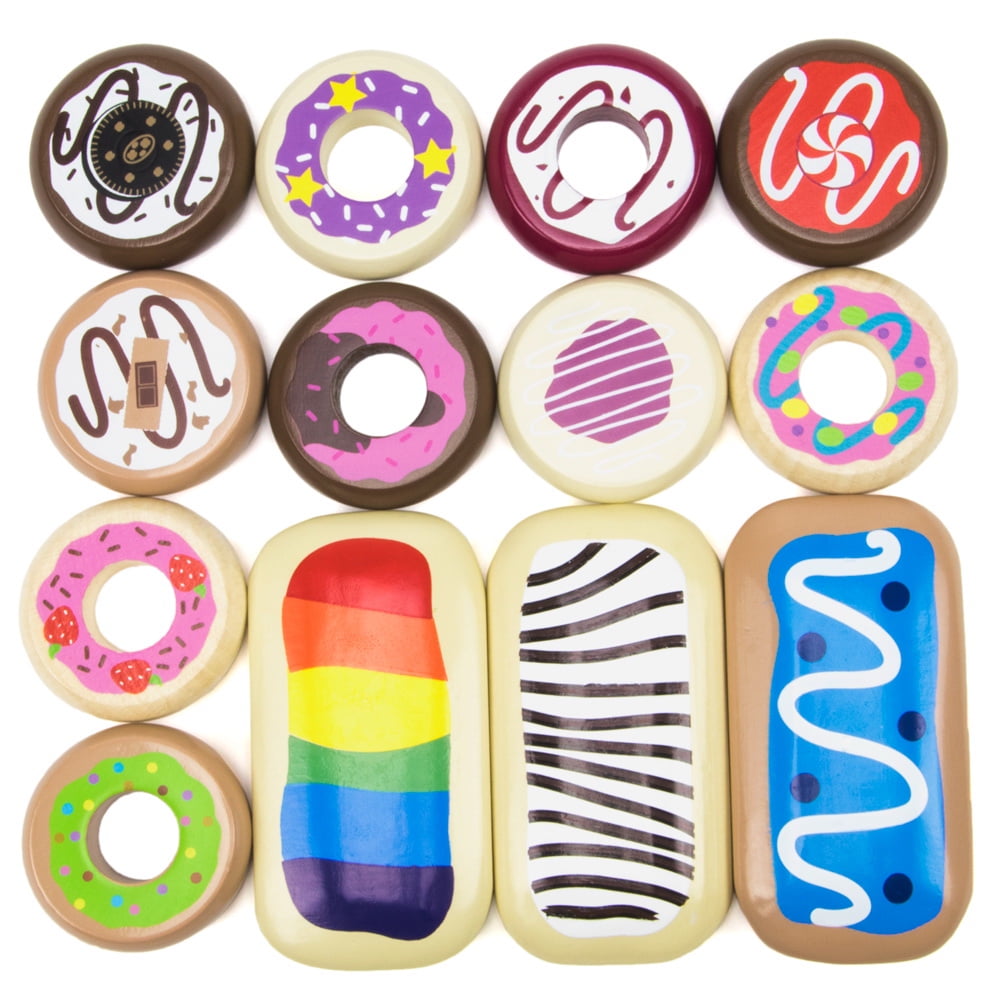 Picture of Brybelly TEAT-017 Bakers Dozen Wooden Donuts