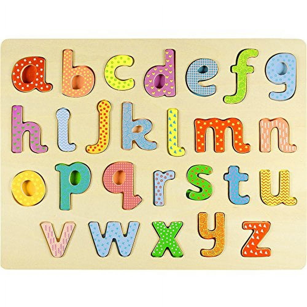 Picture of Brybelly TPUZ-316 Professor Poplar Largeower case Alphabet Puzzle