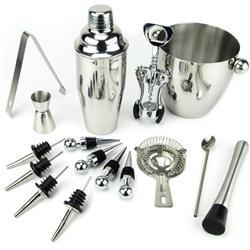 Picture of Brybelly BSET-001 Stainless Steel Bar Set, 16 Piece