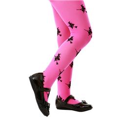 Picture of Brybelly MCOS-203L Pink Witch Costume Tights, Large