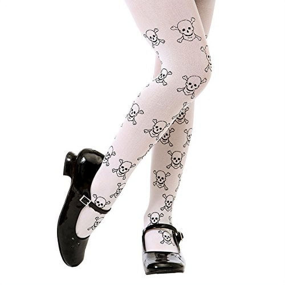 Picture of Brybelly MCOS-208L Skull Costume Tights&#44; Large