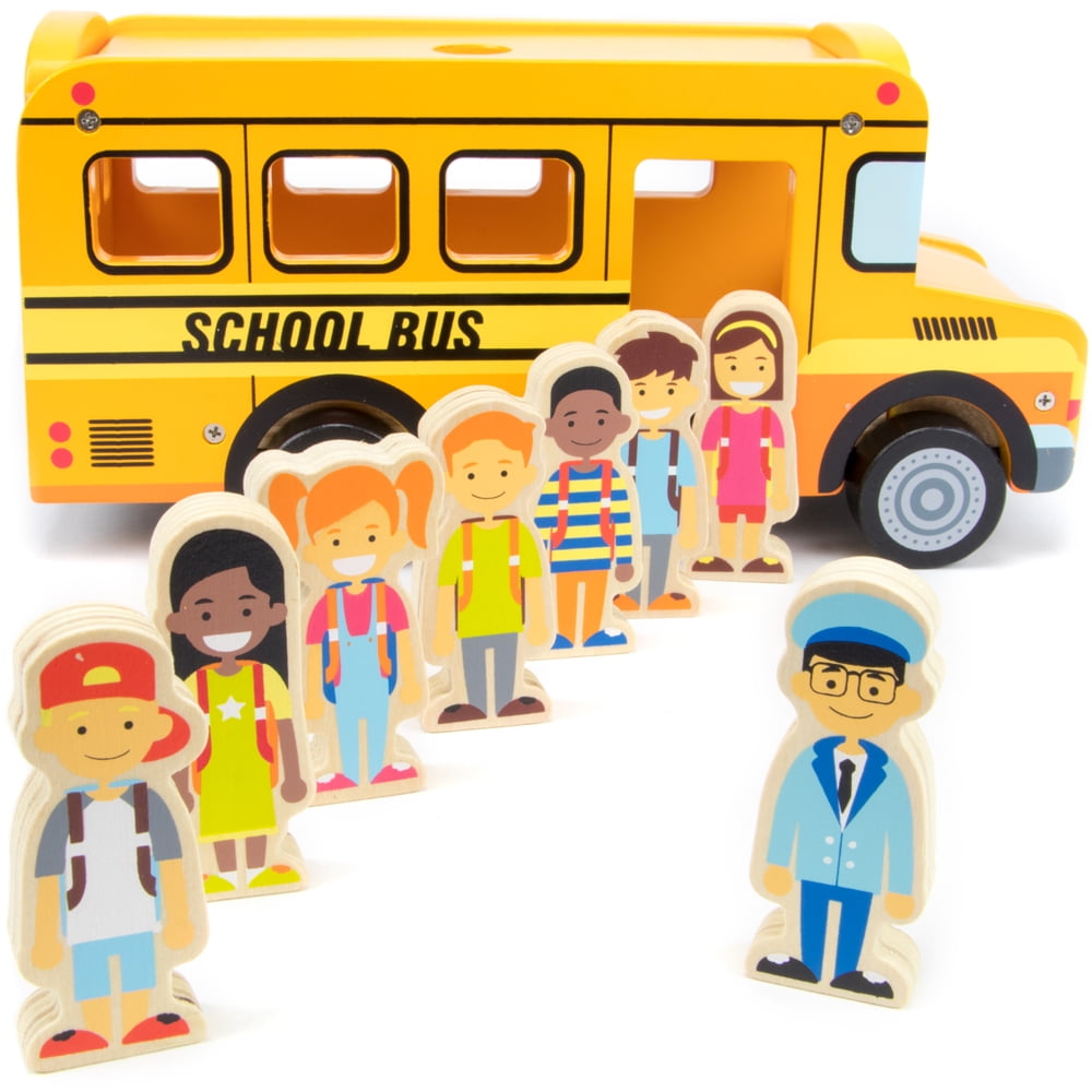 Picture of Brybelly TVEH-010 Back to School Bus Playset