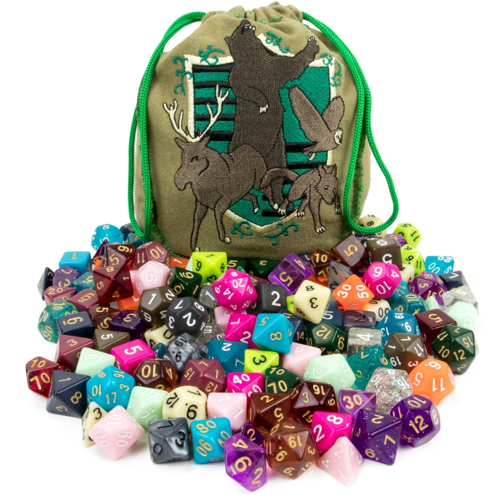 Picture of Brybelly GDIC-1703 Bag of Tricks&#44; 140 Polyhedral Dice - Set of 20