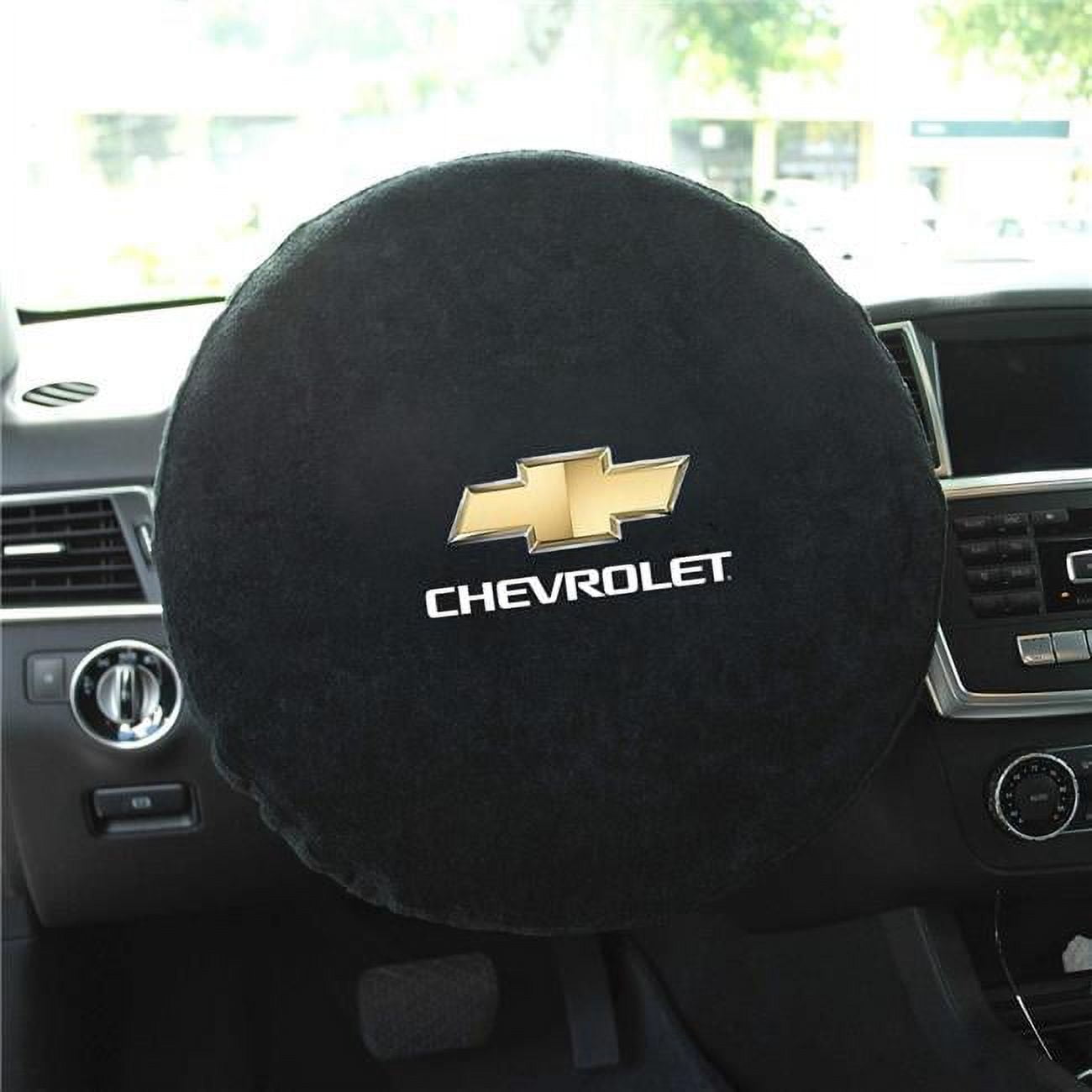 Picture of Seat Armour SWA100CHVB Steering Wheel Cover Chevrolet