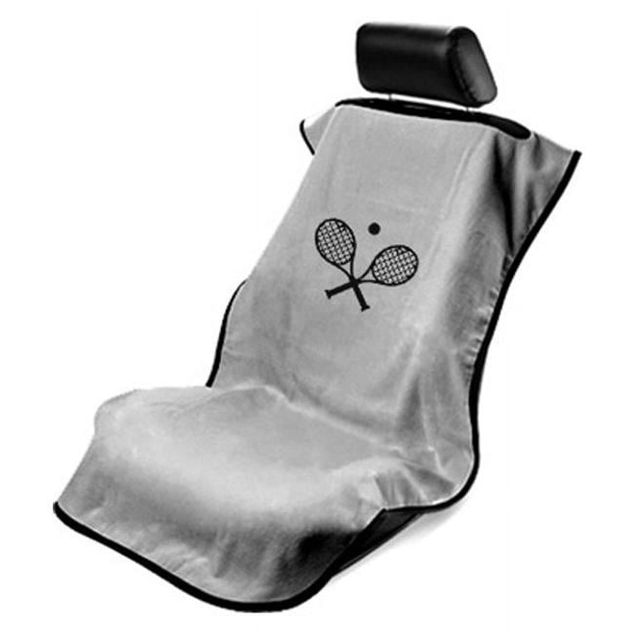 Grey Tennis Racquet Seat Cover