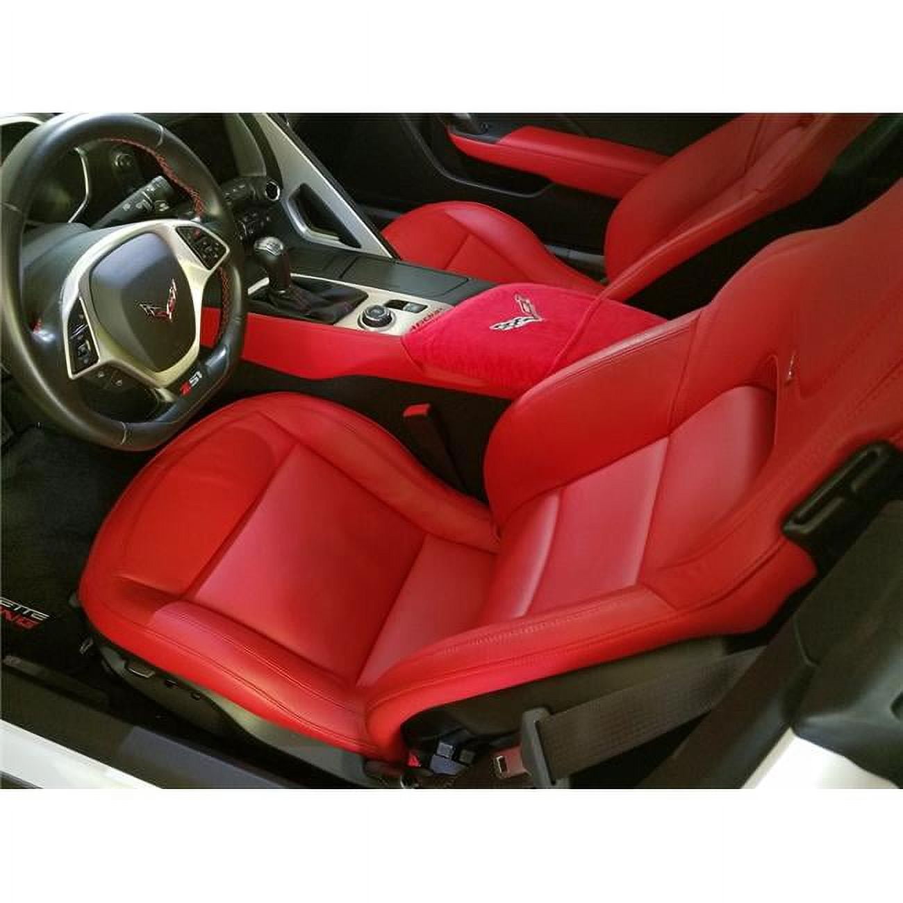 Red Console Cover for 2014-2018 C7 Corvette