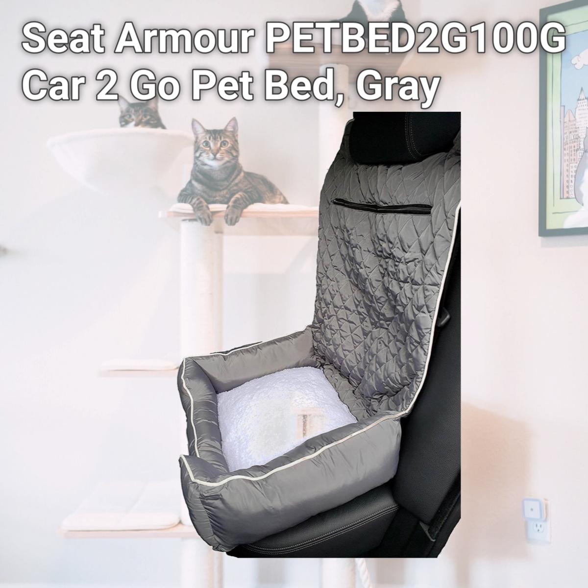 Picture of Seat Armour PETBED2G100G Car 2 Go Pet Bed, Gray