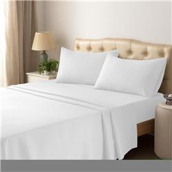 Microfiber Bed Sheet Set - Luxurious White Twin - 4 Piece