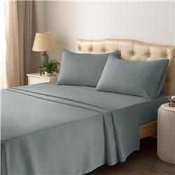 Hotel Collection HC1001CHF Super Comfortable & Soft Microfiber Bed Sheet Set  Charcoal - Full - 4 Piece